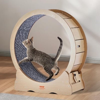 Roue Chat - KittyTread™ - Beige - Chat Récréatif